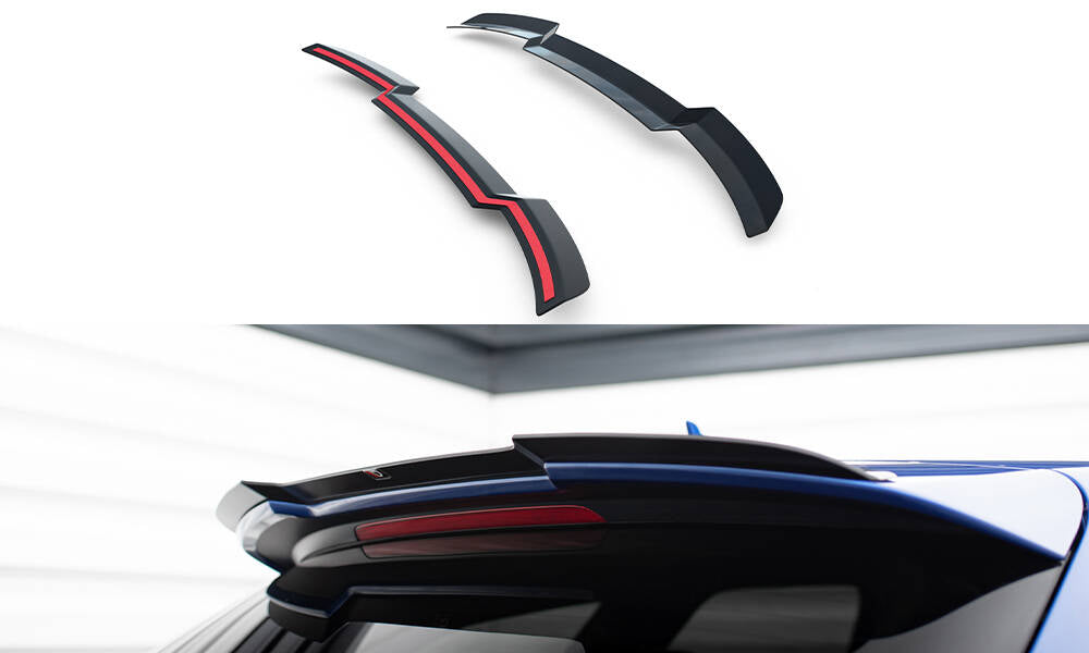 Maxton Design Spoiler CAP V.1 passend für Audi RS6 C7 / C7 Facelift schwarz Hochglanz