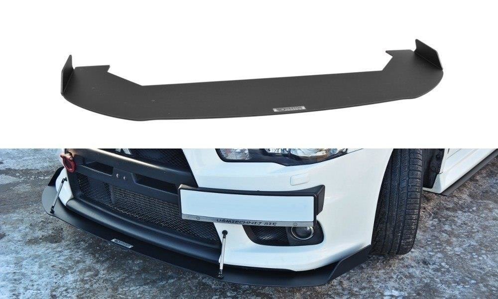 Maxton Design Racing Street+ Spoilerlippe Front Ansatz V.1 passend für Mitsubishi Lancer Evo X