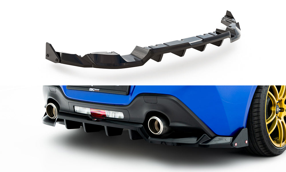 Maxton Design Street+ Mittlerer Diffusor RACE passend für V.1 + Flaps Subaru BRZ Mk2