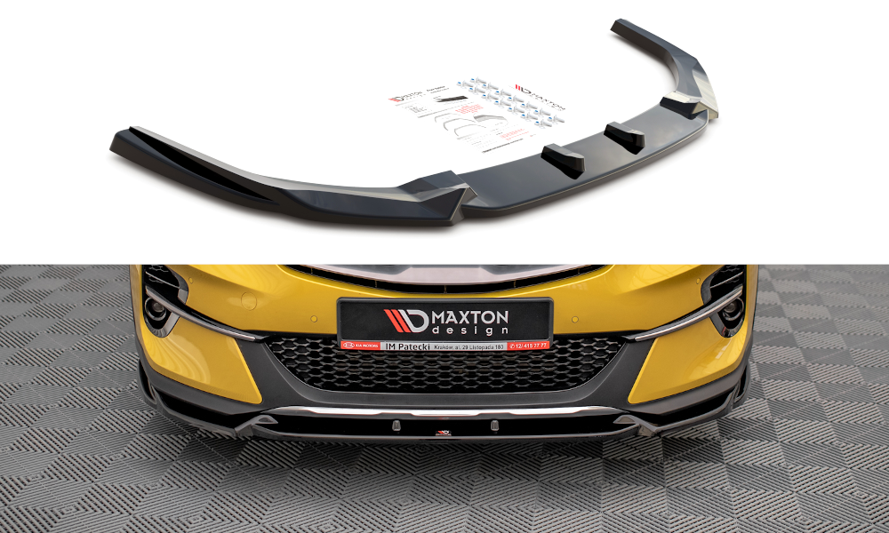 Maxton Design Street+ Spoilerlippe Front Ansatz passend für Kia XCeed Mk1 schwarz Hochglanz