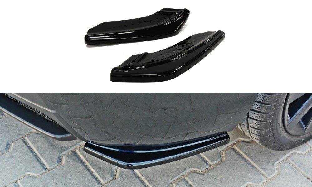 Maxton Design Heck Ansatz Flaps Diffusor passend für MAZDA 3 MPS MK1 (PREFACE) US-Spec Version schwarz Hochglanz