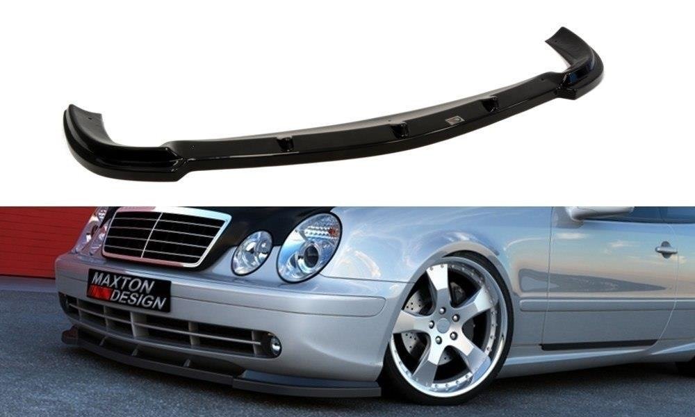 Maxton Design Street+ Spoilerlippe Front Ansatz passend für MERCEDES CLK W208 (FÜR W208 AMG) schwarz Hochglanz