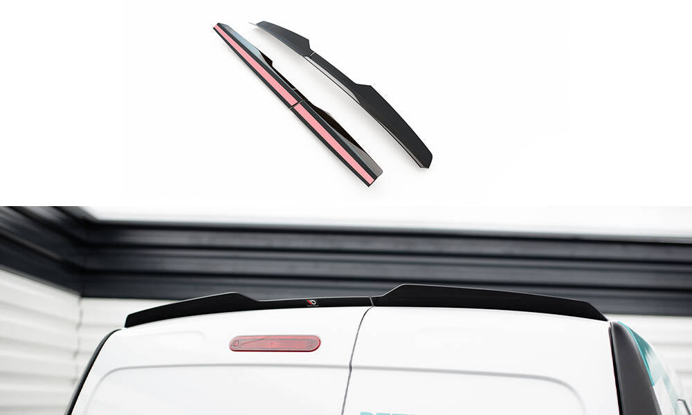 Maxton Design Spoiler CAP passend für Mercedes-Benz Citan Mk1 schwarz Hochglanz