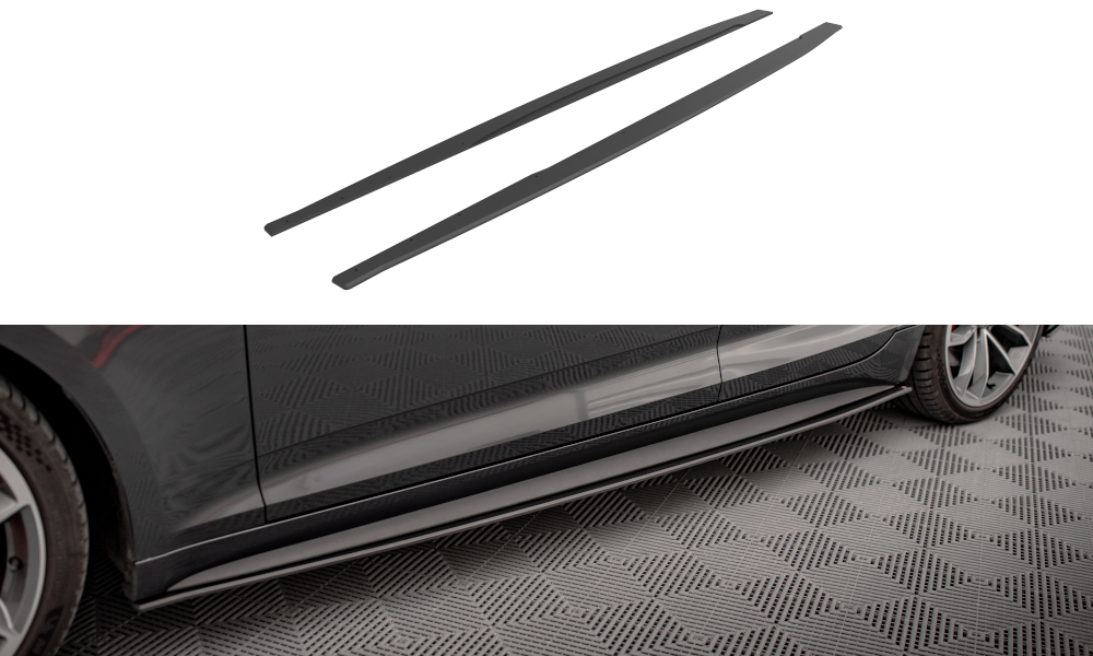Maxton Design Street Pro Street+ Seitenschweller Leisten passend für Audi A5 S-Line / S5 Sportback F5