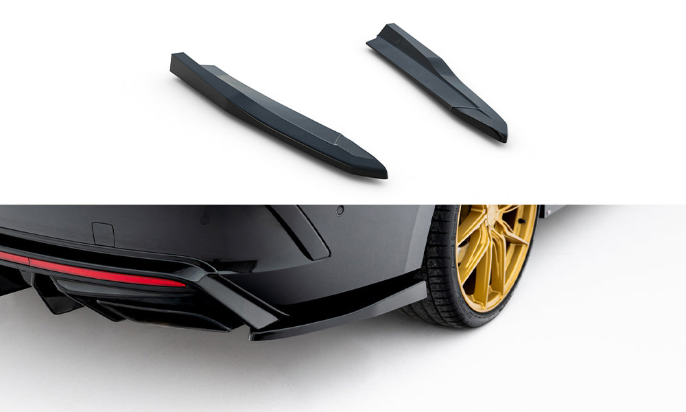 Maxton Design Heck Ansatz Flaps Diffusor V.4 passend für Skoda Octavia RS Liftback / Combi Mk4 Facelift schwarz Hochglanz