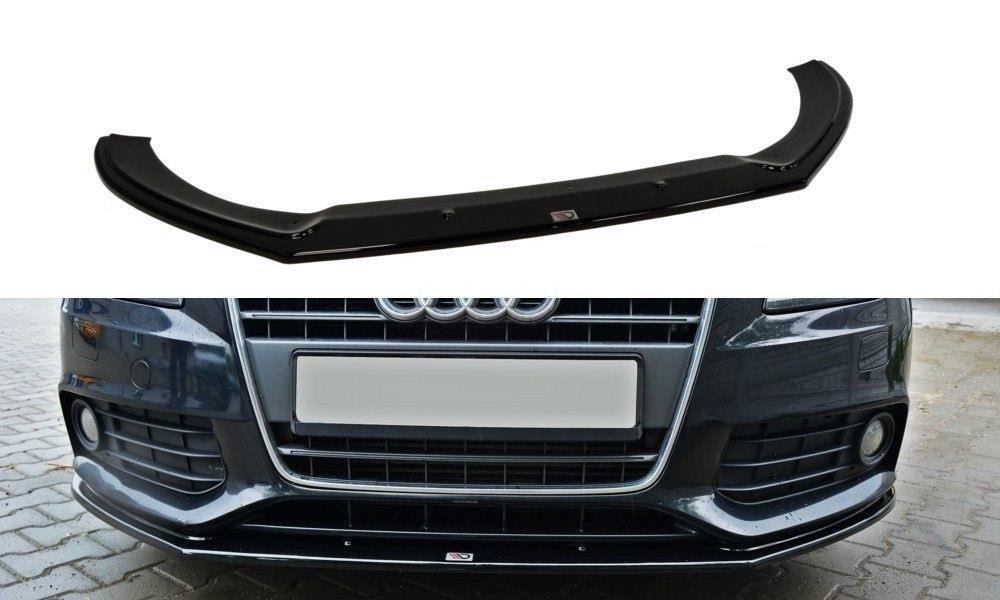 Maxton Design Front Diffuser V.2 Audi A4 Limousine / Avant B8 schwarz Hochglanz für Audi A4