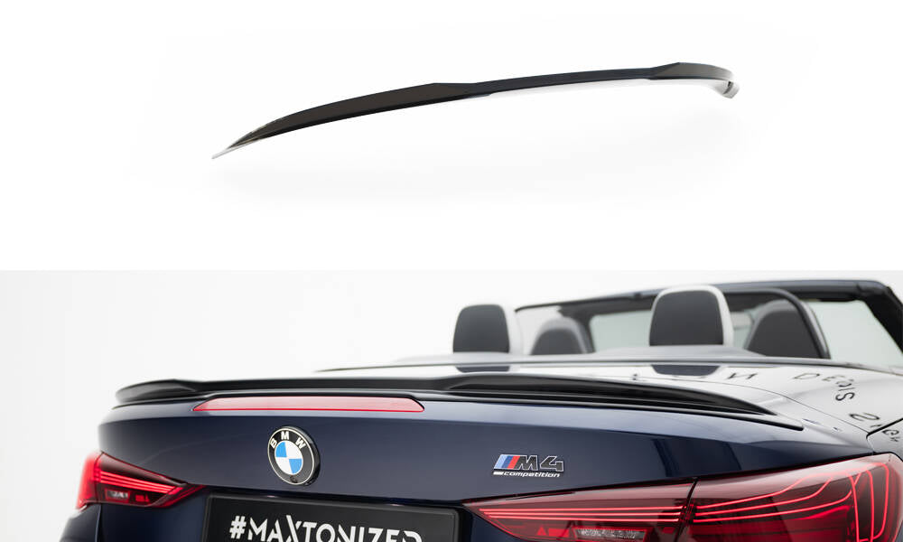 Maxton Design Spoiler CAP 3D passend für BMW M4 Cabrio G83 / 4 Cabrio G23 schwarz Hochglanz