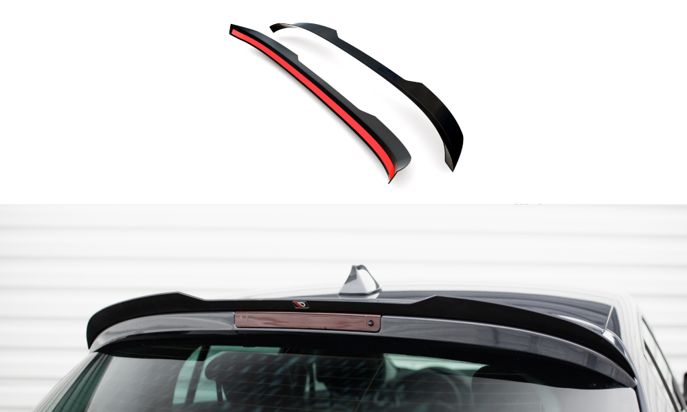 Maxton Design Spoiler CAP passend für Renault Megane GT Mk3 Facelift schwarz Hochglanz