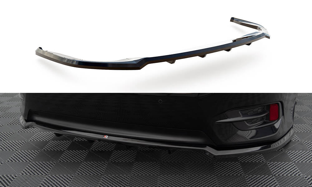 Maxton Design Street+ Mittlerer Diffusor RACE passend für Honda Civic Mk10 schwarz Hochglanz
