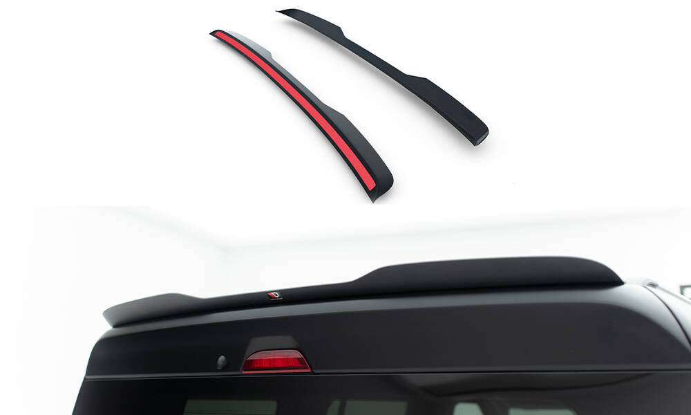 Maxton Design Spoiler CAP passend für Ford Tourneo Courier Mk2 schwarz Hochglanz