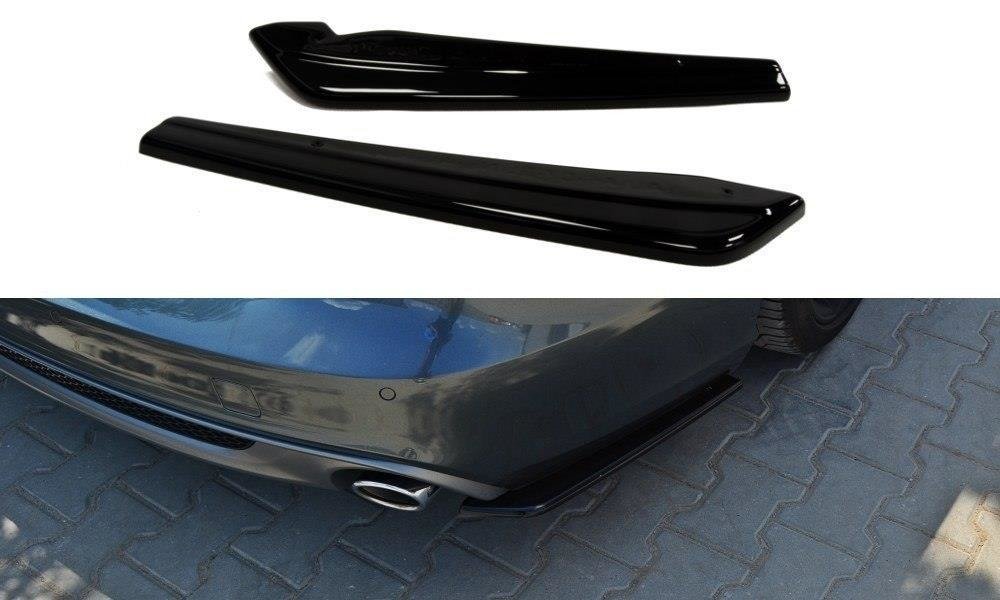Maxton Design Heck Ansatz Flaps Diffusor für AUDI A6 C7 S-LINE AVANT Carbon Look