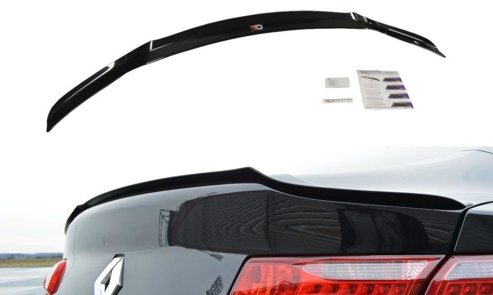 Maxton Design Spoiler CAP passend für Renault Laguna mk 3 Coupe schwarz Hochglanz