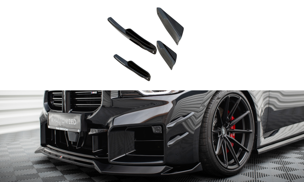 Maxton Design Stoßstangen Flaps Wings vorne Canards passend für BMW M2 G87