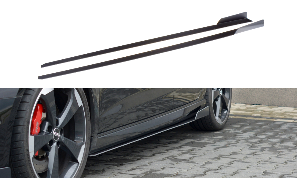 Maxton Design Sport Street+ Seitenschweller Leisten V.2 passend für Audi RS3 Sportback 8V Facelift