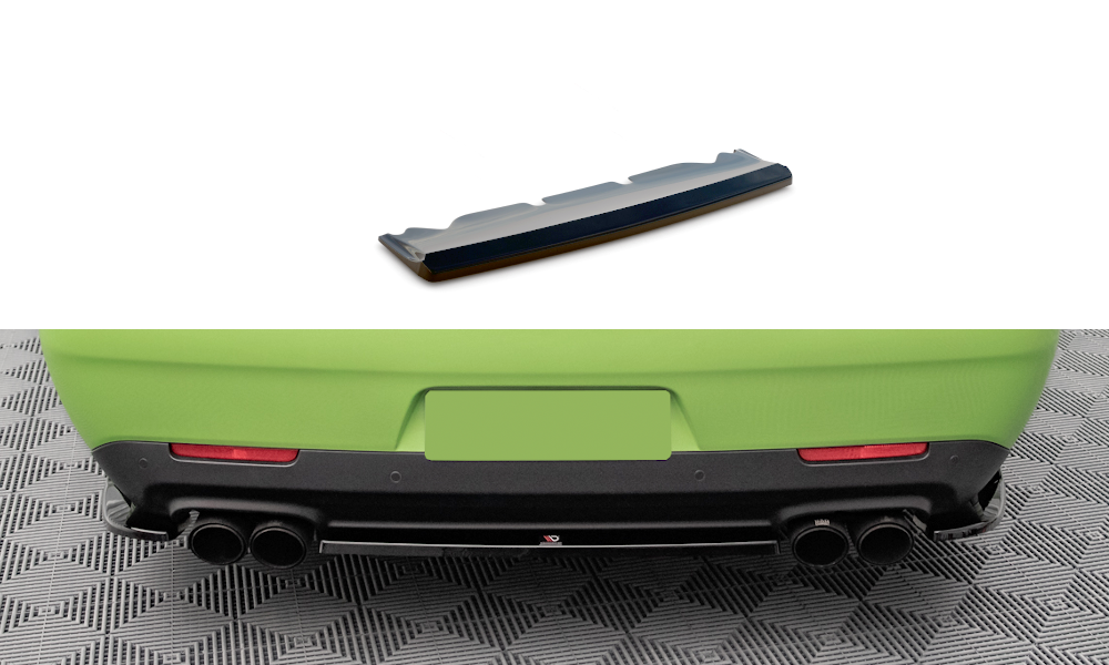 Maxton Design Heckansatz Dodge Challenger SRT Hellcat Widebody Mk3 schwarz Hochglanz für Dodge Challenger MK3 Facelift