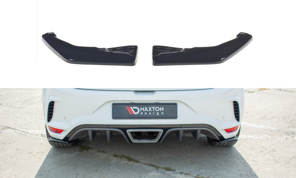 Maxton Design Heck Ansatz Flaps Diffusor passend für Renault Megane IV RS schwarz Hochglanz