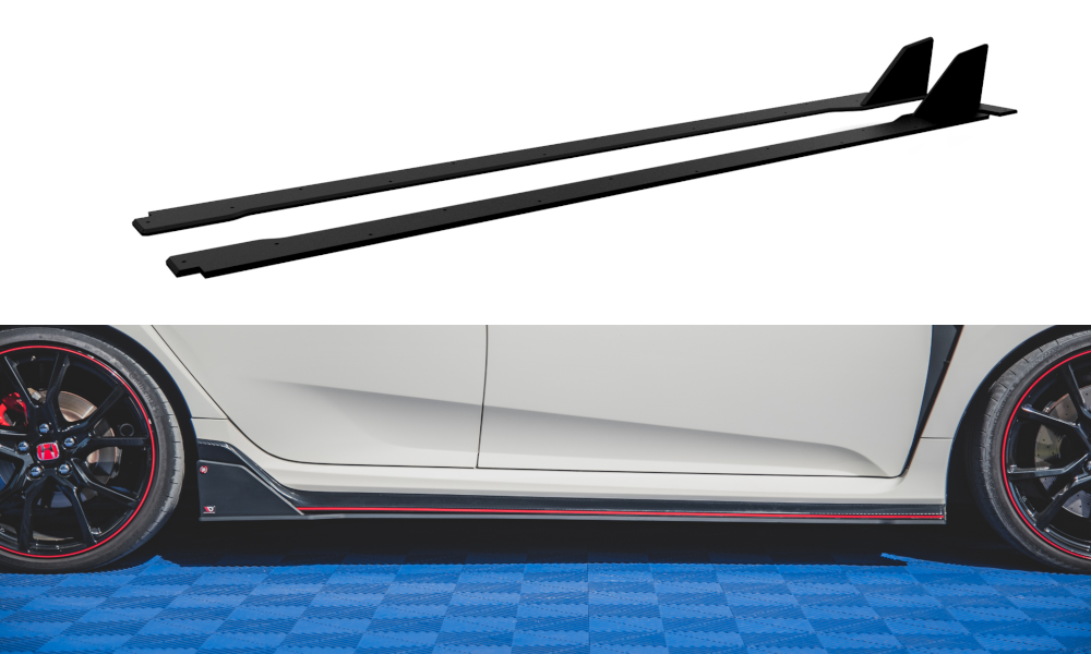Maxton Design Street Pro Street+ Seitenschweller Leisten passend für Honda Civic Type-R Mk10 / Mk10 Facelift