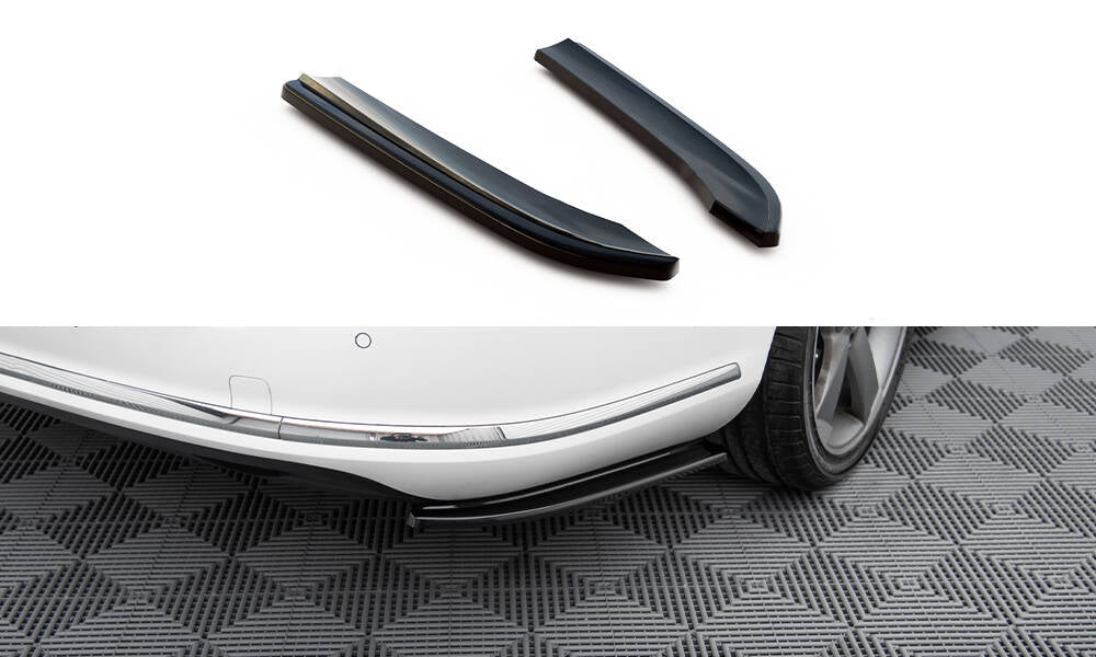 Maxton Design Heck Ansatz Flaps Diffusor passend für VW Passat Variant B7 schwarz Hochglanz