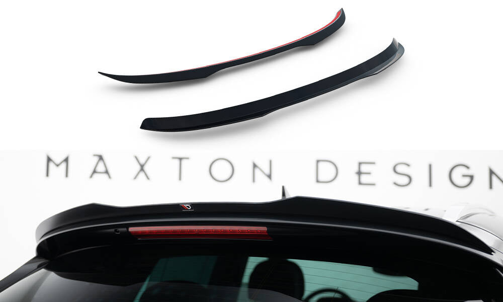 Maxton Design Höher Spoiler CAP passend für Maserati Levante GT Mk1 Facelift schwarz Hochglanz