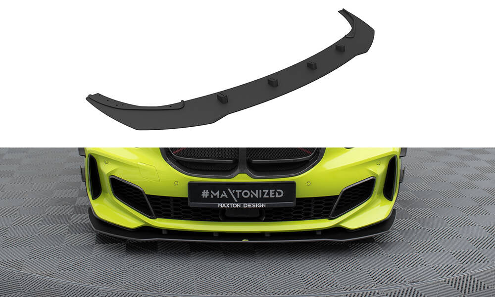 Maxton Design Street Pro Street+ Spoilerlippe Front Ansatz passend für BMW 1er M-Paket / M135i / 128ti F40