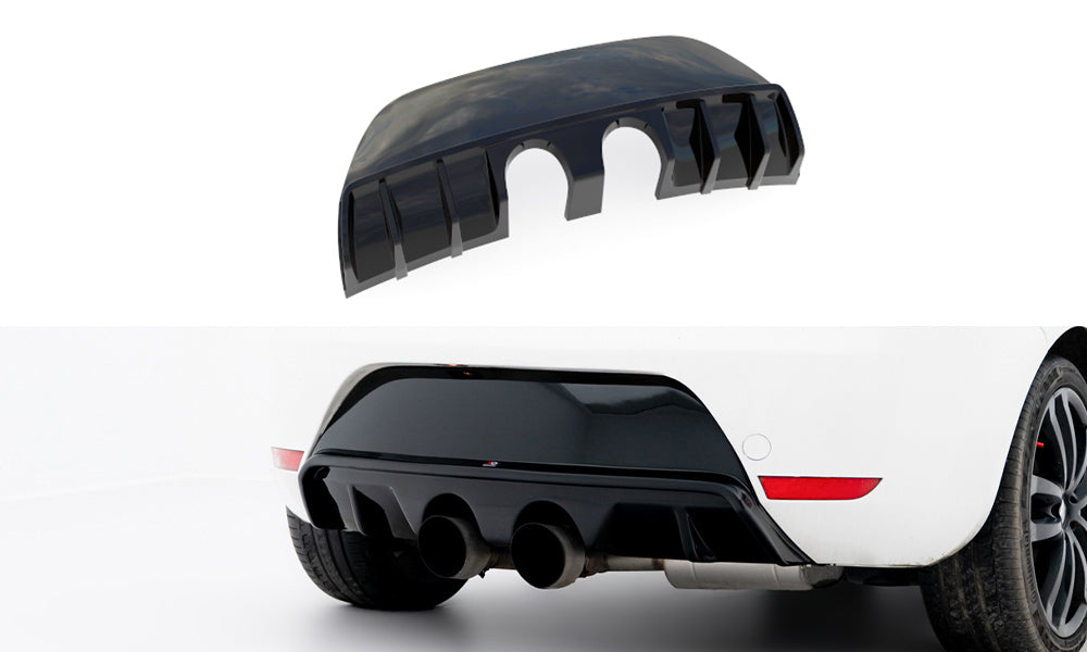 Maxton Design Diffusor Heck Ansatz passend für Seat Leon Cupra/ FR Mk2 schwarz Hochglanz