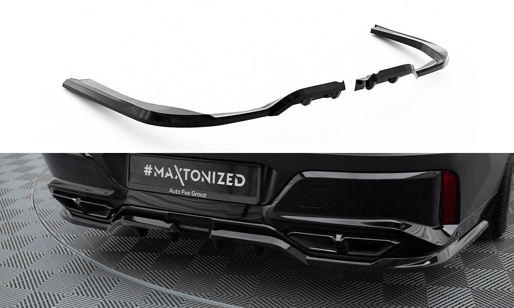 Maxton Design Street+ Mittlerer Diffusor RACE passend für BMW M760e G70 schwarz Hochglanz