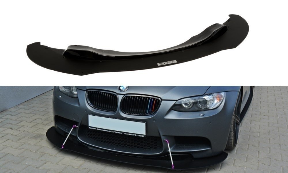 Maxton Design Racing Street+ Spoilerlippe Front Ansatz passend für BMW M3 E92 / E93 (vor Facelift)