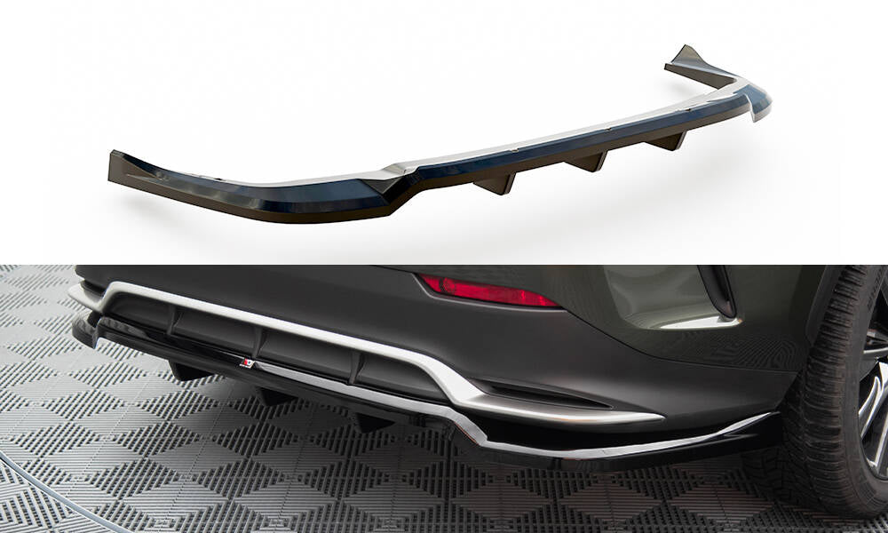Maxton Design Street+ Mittlerer Diffusor RACE passend für Lexus NX F-Sport Mk2 schwarz Hochglanz