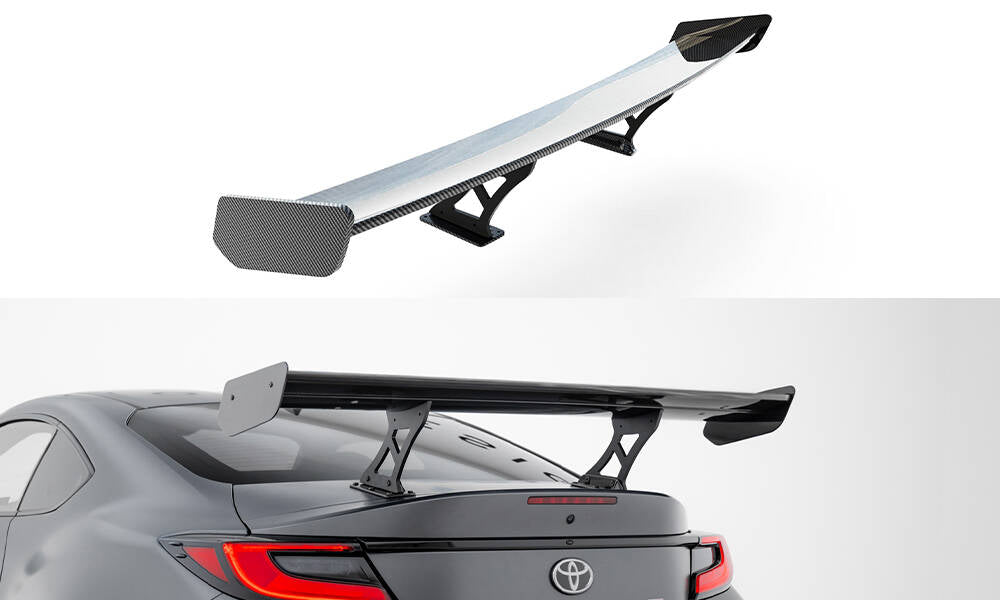 Maxton Design Carbon Spoiler With Internal Brackets Uprights Toyota GR86 / Subaru BRZ Mk2 für Toyota GR86 Mk1