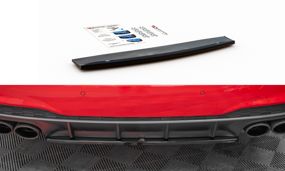 Maxton Design Heckansatz Audi S7 C8 schwarz Hochglanz für Audi A7