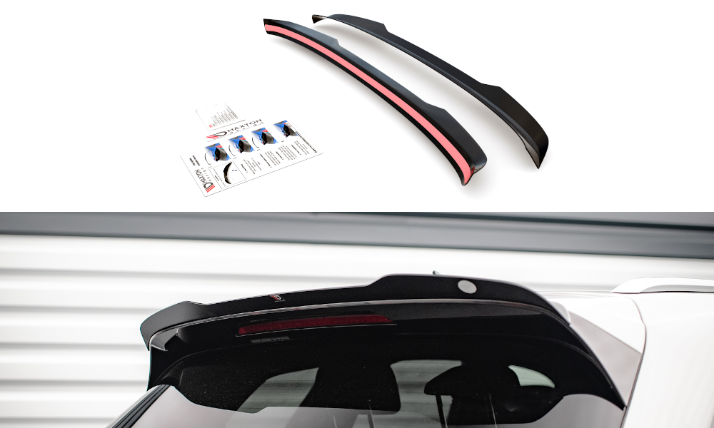 Maxton Design Spoiler CAP passend für VW Touareg R-Line Mk3 schwarz Hochglanz