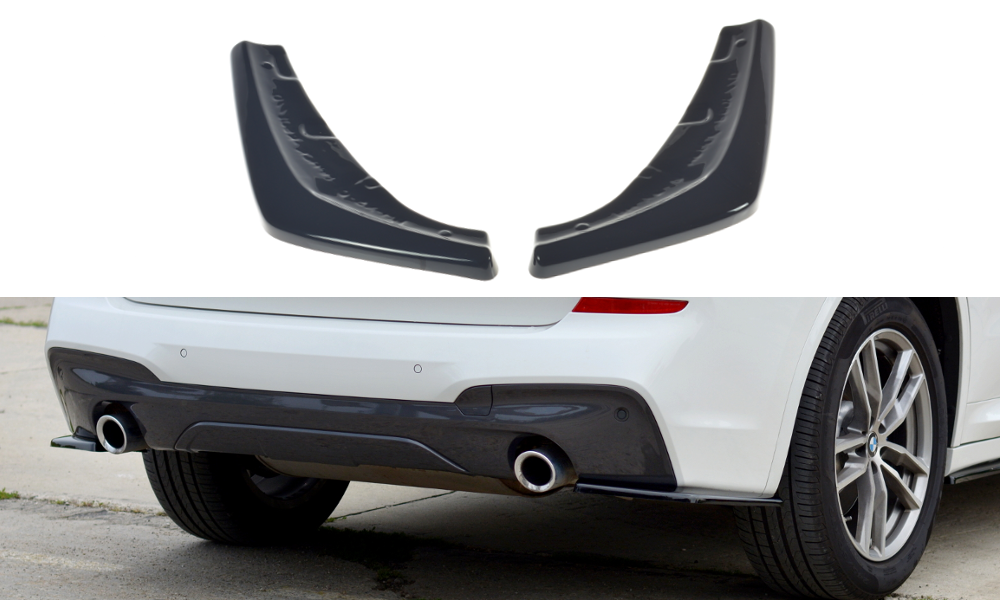 Maxton Design Heck Ansatz Flaps Diffusor für BMW X3 G01 M Paket Carbon Look