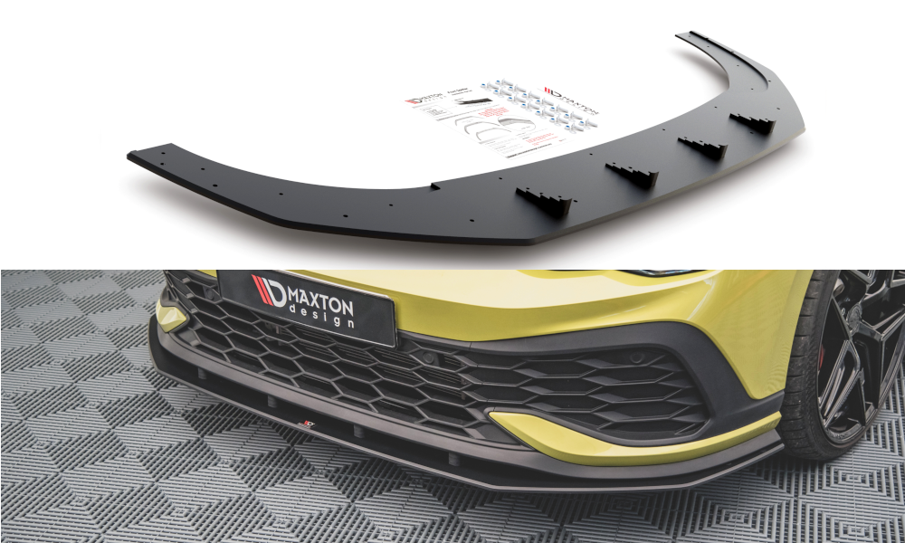 Maxton Design Street Pro Street+ Spoilerlippe Front Ansatz passend für VW Golf GTI Clubsport Mk8