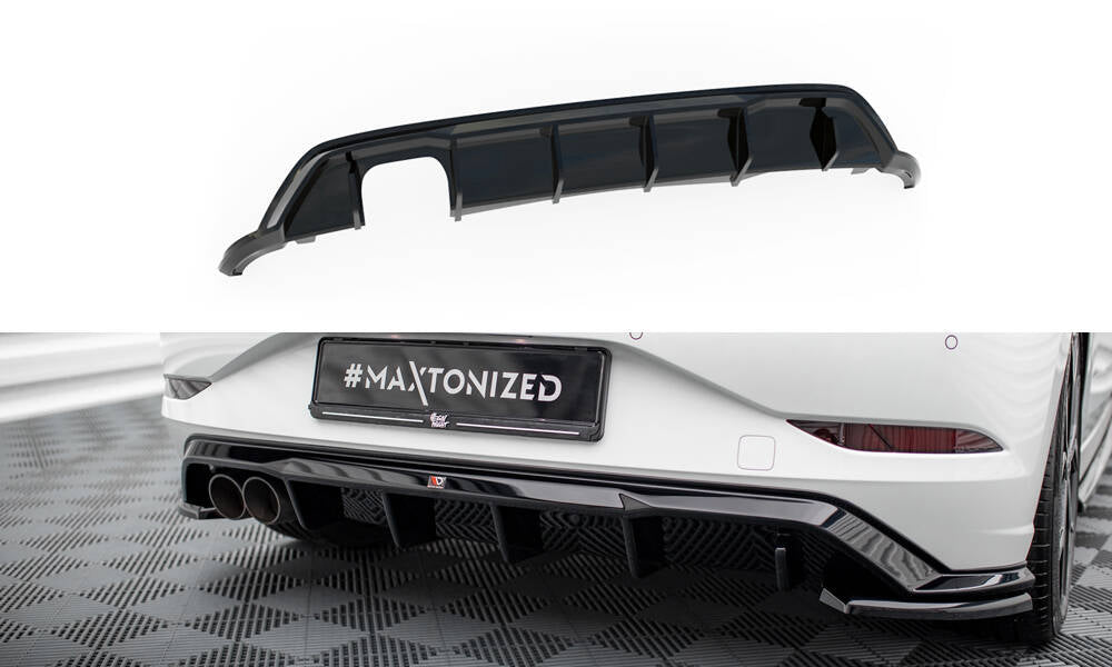 Maxton Design Diffusor Heck Ansatz passend für VW Polo GTI Mk6 Facelift