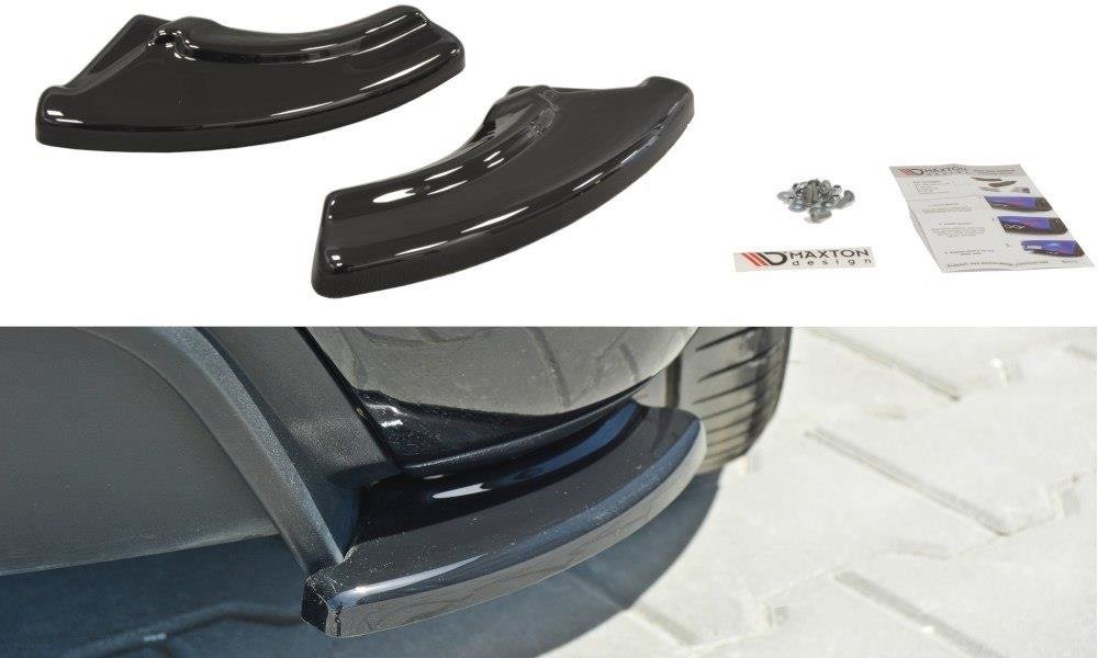 Maxton Design Heck Ansatz Flaps Diffusor passend für Abarth Punto Evo schwarz Hochglanz