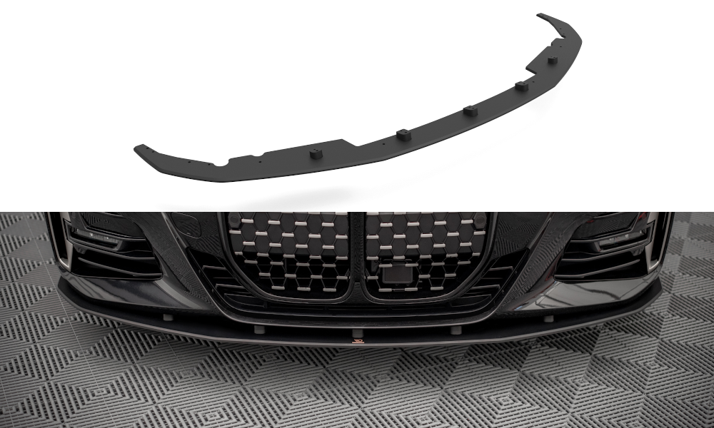 Maxton Design Street Pro Street+ Spoilerlippe Front Ansatz passend für BMW 4er M-Paket / M440i G22 / G23 / G22 Facelift / G23 Facelift