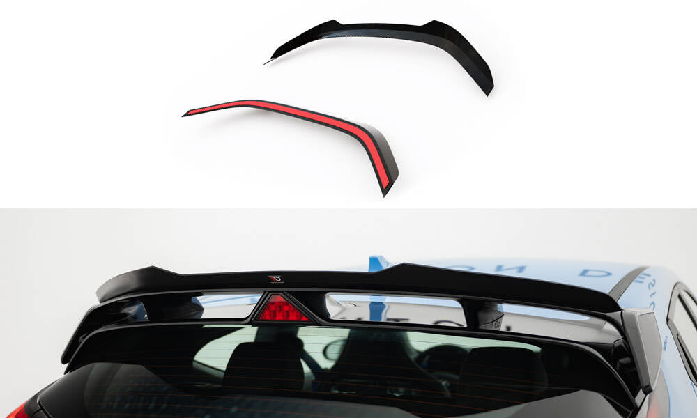 Maxton Design Spoiler CAP passend für Hyundai Veloster N Mk2 schwarz Hochglanz