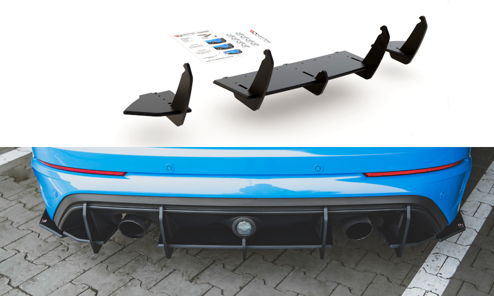 Maxton Design Street Pro Heckschürze V.1 passend für Ford Focus RS Mk3