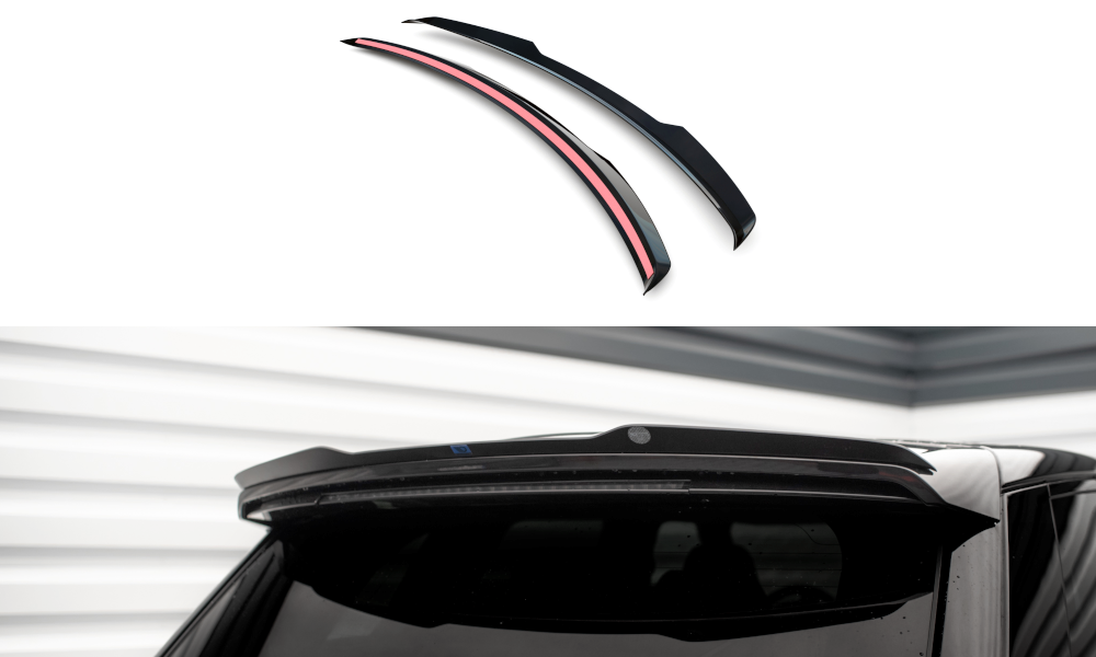 Maxton Design Spoiler CAP passend für Land Rover Range Rover Sport SVR Mk2 Facelift schwarz Hochglanz