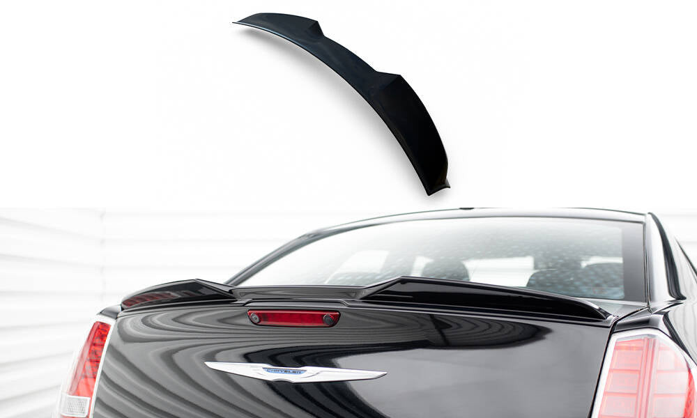 Maxton Design Spoiler CAP 3D passend für Chrysler 300 Mk2 schwarz Hochglanz