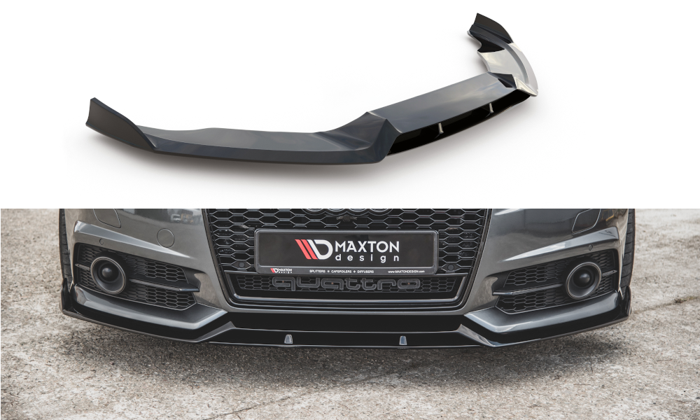 Maxton Design Street+ Spoilerlippe Front Ansatz passend für Audi A6 / A6 C7 S-line/ S6 C7 Facelift