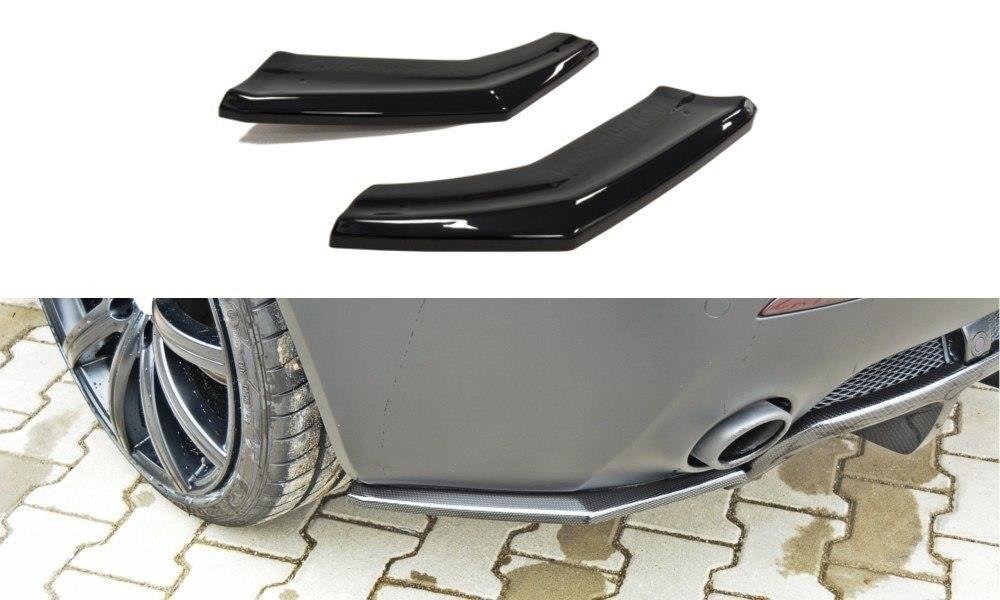 Maxton Design Heck Ansatz Flaps Diffusor passend für Aston Martin V8 Vantage schwarz Hochglanz