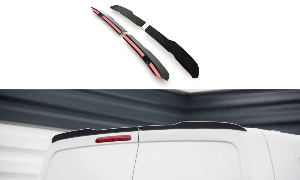 Maxton Design Spoiler CAP passend für Citroen Jumpy Mk3 schwarz Hochglanz