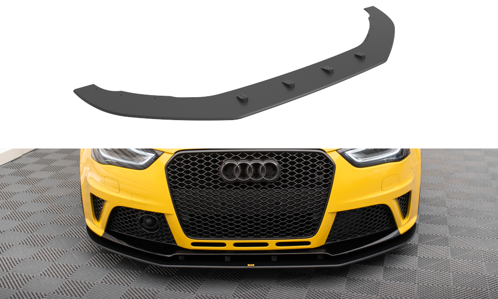 Maxton Design Street Pro Street+ Spoilerlippe Front Ansatz passend für Audi RS4 B8