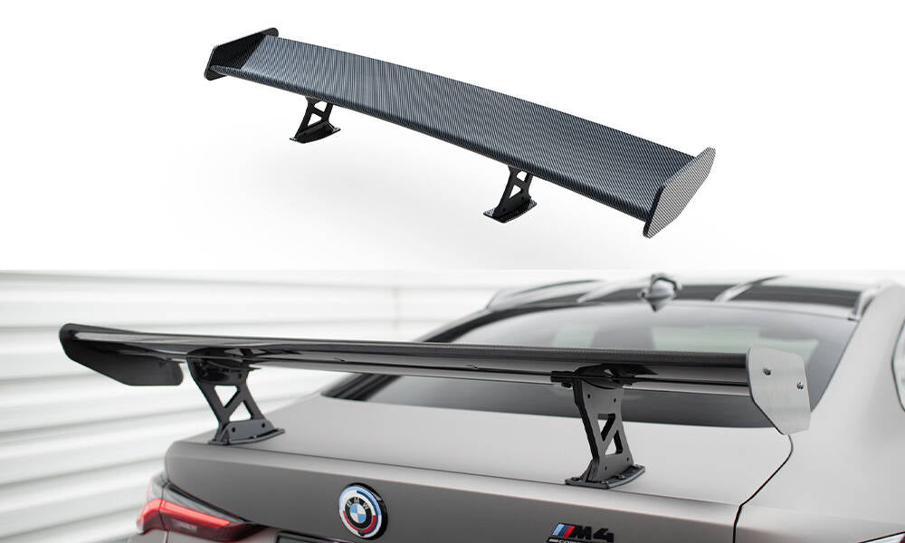 Maxton Design Carbon Spoiler With Internal Brackets Uprights BMW M4 G82 / G82 Facelift / M440i / 4 M-Paket G22 / G22 Facelift für BMW 4er Coupe