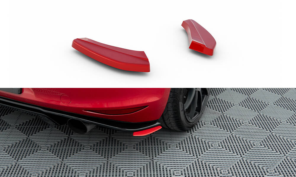 Maxton Design Heck Ansatz Flaps Diffusor passend für VW Golf GTI Clubsport Mk7