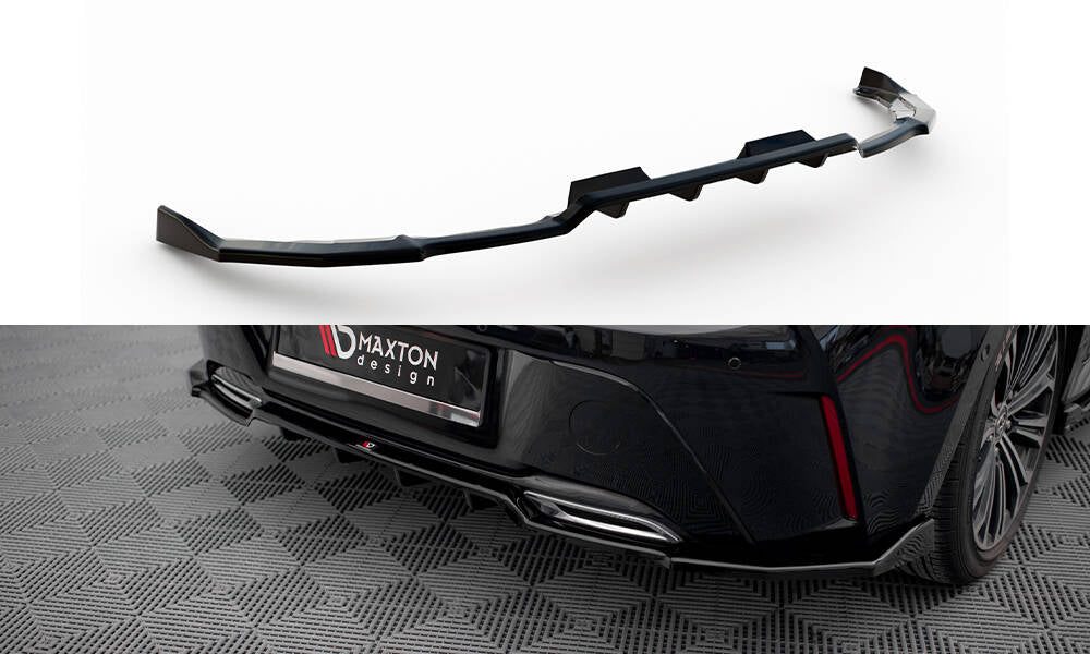 Maxton Design Street+ Mittlerer Diffusor RACE passend für Toyota Corolla Hatchback Mk12 schwarz Hochglanz