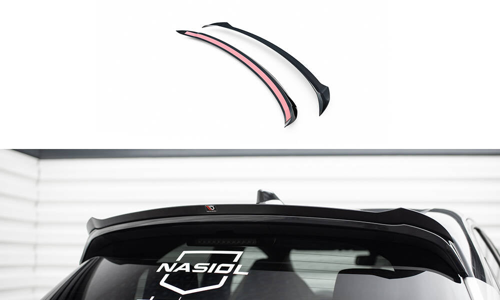 Maxton Design Spoiler CAP passend für Toyota Yaris GR Sport Mk4 schwarz Hochglanz