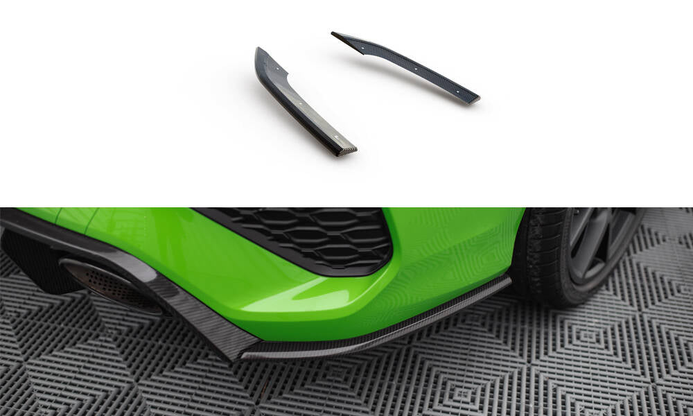 Maxton Design Prepreg Carbon Fiber Heck Ansatz Flaps Diffusor V.2 passend für Audi RS3 Limousine 8Y