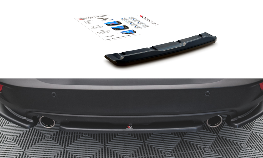 Maxton Design Heckansatz Mazda CX-3 schwarz Hochglanz für Mazda CX-3 Mk1